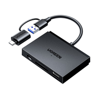  UGREEN/绿联 支持手机/电脑/苹果15/iPad平板/扩展U盘 读卡器