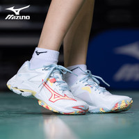 美津浓 WAVE LIGHTNING Z8排球鞋男女 斑斓白轻速高弹 40码