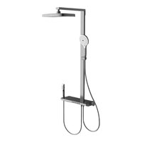 霍尼韦尔（Honeywell）淋浴花洒套装全套儿童手持钢琴按键枪灰冷热智能花洒氧泡泡SE