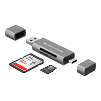  JJC 多接口兼容 手机读卡器+SD/TF 数码相机内存卡转换外接存储卡