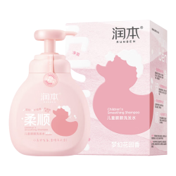 润本 儿童顺顺洗发水无硅油345ml
