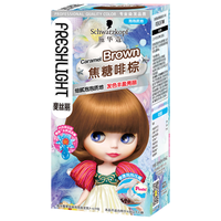 Schwarzkopf 施华蔻 斐丝丽泡泡染发乳 #焦糖啡棕 1盒