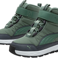 PUMA 男女中大童雪地靴保暖中筒棉靴