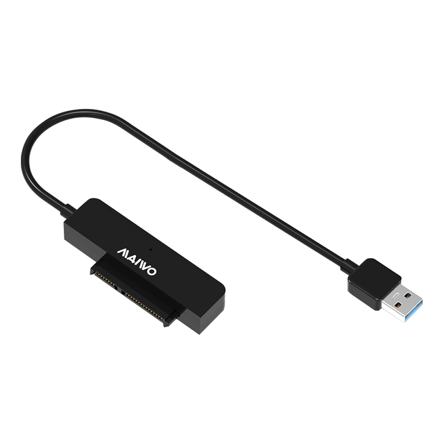 麦沃 2.5英寸 SATA硬盘盒 USB 3.0 USB-A 科技黑 K104A