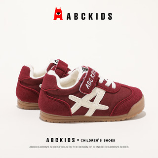  ABCKIDS 加绒 儿童运动鞋  红色（加绒） 22 内长约13.5cm