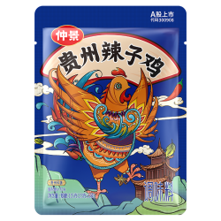 仲景 每餐一袋 香菇酱牛肉酱辣子鸡0脂辣椒酱每日小菜拌饭夹馍调味酱料 贵州辣子鸡23gx5袋