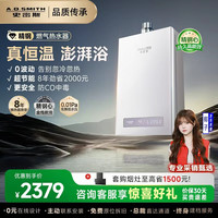 移动端、京东百亿补贴：A.O.SMITH 佳尼特精钢燃气热水器精控恒温高效换净化换热器质保8年天然气PC0 16L 省气省薪