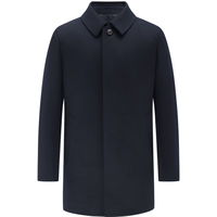 EMZ鄂尔多斯【可脱卸鹅绒内胆】冬季羊毛羊绒商务毛呢加厚大衣外套男 藏青 3XL 190/108A