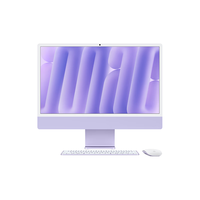 Apple 苹果 iMac M4版 2024款 24英寸 一体机 紫色（M4 10+10核、核芯显卡、16GB、256GB SSD、4.5K）