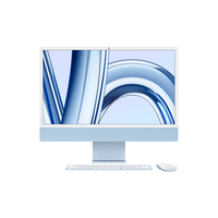 Apple 苹果 iMac M3版 24英寸 一体机 蓝色（M3 8+10核、核芯显卡、8GB、512GB SSD、4.5K、MQRR3CH/A）