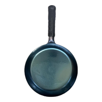 孟大锤章丘平底锅铁锅牛排煎锅手工锻打家用煎蛋锅无涂层不易粘锅早餐锅 镜面平底煎锅-单锅(已开锅) 28cm