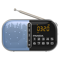PANDA/熊猫 S2 便携式 半导体收音机 锂电池 插卡 蓝色