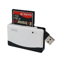SSK 飚王 USB2.0高速多合一多功能读卡器TF SD CF卡多合一读卡器057