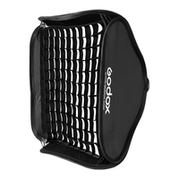 Godox 神牛 S卡盘80x80cm柔光箱神牛V860II TT685 AD200 支架 多功能外拍灯卡盘支架(带网格)套装