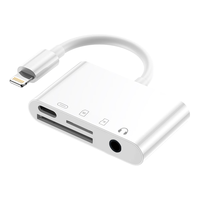  Biaze/毕亚兹 四合一传输转化 苹果手机读卡器 SD存储卡 TF内存卡 快充 iPad Air平板 OTG转接