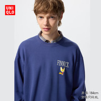 优衣库男装女装UT ZOOTOPIA卫衣/长袖运动衫疯狂动物城485031 67 海蓝色