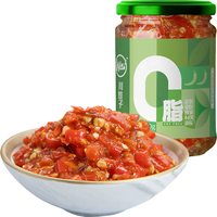川娃子 0脂辣椒酱230g蒜蓉鲜椒酱拌饭拌面酱轻食0脂肪酱料