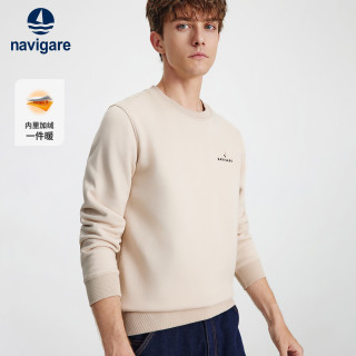 今日必买：navigare 意大利小帆船 男士基础款加绒保暖卫衣