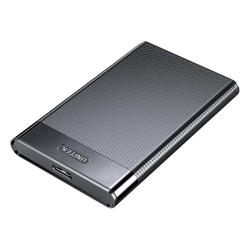 优越者 移动硬盘盒 2.5英寸USB3.0 SATA串口 透明黑S103EBK