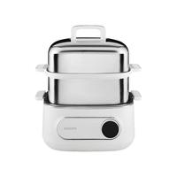 飞利浦 电蒸锅多功能家用三层炖蒸煮一体定时蒸笼蒸炖不锈钢早餐机