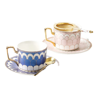 物取咖啡杯碟新婚结婚礼盒对杯套装杯子母亲节 w124红色