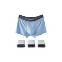  松山棉店 抑菌 男士内裤  蓝色+果绿+浅灰 2XL 160-175斤