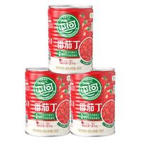 屯河 新疆内蒙特产新鲜番茄丁0脂肪0添加剂西红柿块番茄罐头番茄火锅 番茄丁410g*3罐