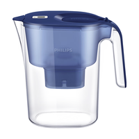 飞利浦(PHILIPS)净水壶滤水壶过滤水壶净水器滤水器过滤器滤芯 AWP2814蓝色【4.2L】一芯装