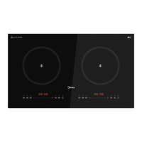 美的(Midea)电磁炉双灶 电磁灶家用3500W大功率双头灶电陶炉 嵌入式 定时功能滑触双控ZDT3521Z