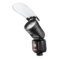 金贝 JINBEIHD-1圆头机顶闪光灯单反相机外拍灯复合热靴适用于佳能尼康索尼富士松下高速同步摄影灯拍照补光灯 E套HD-1标配+反光板 通用版