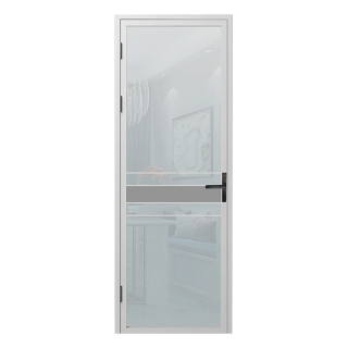 移动端、京东百亿补贴：OUPAI 卫生间门厕所门浴室门厨房门 室内钛镁合金玻璃门