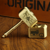 米芒 创意复古黄铜旋转雷神之锤