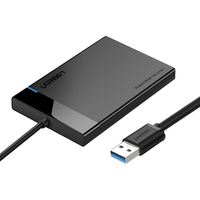 UGREEN 绿联 电脑外置壳固态机械适用希捷ssd硬盘盒底座 USB 2.5英寸固定线款