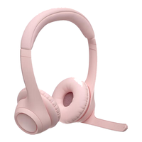 logitech 罗技 Zone 300 无线蓝牙耳机麦克风 茱萸粉