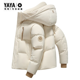 鸭鸭（YAYA）王一博同款1号羽绒服女冬季骐骥红时尚泡芙保暖面包服加厚外套 太空灰色 L (175)