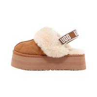 UGG 秋季女士包头厚底LOGO松紧带休闲懒人毛毛鞋 1113474 CHE | 栗色 37