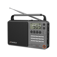 山水M36全频收音机老人老年人充电插卡迷你蓝牙音箱便携随身听FM调频广播音响音箱音乐播放器 灰色