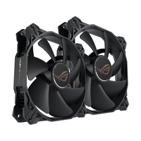 华硕 ASUS ROG 风神XF120 机箱风扇套装 (黑色12cm风扇*2/磁悬浮轴/CPU风扇/冷排散热/4pin PWM/5年换新) ROG XF120 | 数量*2