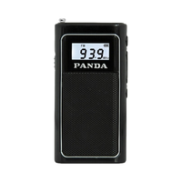 PANDA 熊猫 6200便携式迷你立体声收音机新款老人波段半导体袖珍微型锂电池充电插卡数字显示播放机小型随身听