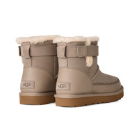 UGG秋季女士舒适时尚保暖平底拼接休闲束带短筒雪地靴1174575 CBBLG | 鹅卵石灰色 36