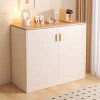 佳家林 实木餐边柜 80*40*100cm 暖白