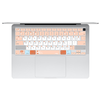 JRC 膜大师 MacBook Air13英寸 硅胶键盘膜 珊瑚色