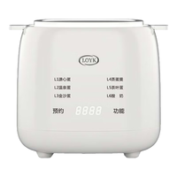 LOYK 德国煮蛋器蒸蛋器全自动迷你小型煮鸡蛋智能定时六种模式自动断电多功能温泉蛋煮蛋 米白色