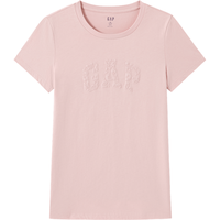 Gap 盖璞 女士字母印花logo短袖T恤 546498 粉色 L