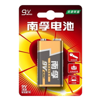 NANFU/南孚 适用于无线话筒/玩具遥控器/无线门铃/烟雾 9V碱性电池