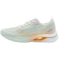 XTEP特步致轻80MAX跑步鞋女24夏季轻盈透气跑鞋976218110049 帆白/海沫绿/柔粉橘 35