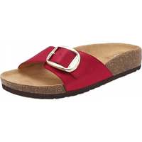 百丽休闲勃肯鞋女24夏季慵懒居家拖鞋BFAE1BT4 红色 35