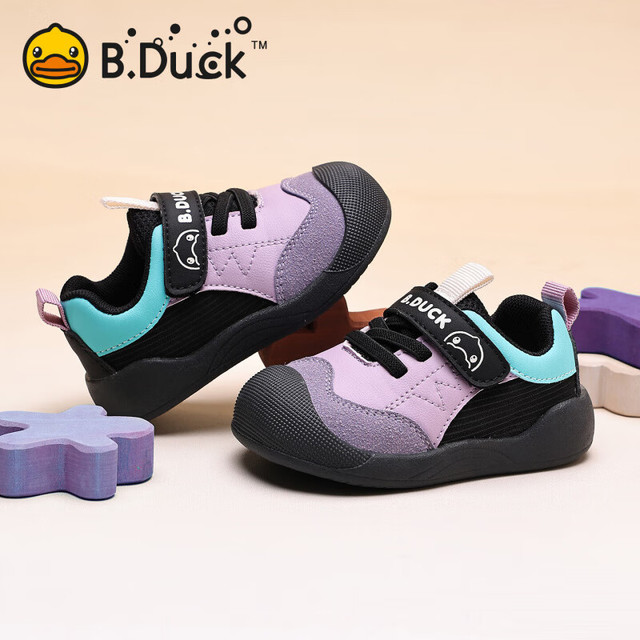 B.Duck 2025秋冬季新款软底防滑透童鞋