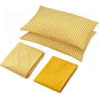 宜家（IKEA）FACKELSTANDS菲克通戴被套枕套床上用品4件套 黄色4件套200x230cm