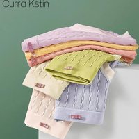 Curra Kstin女士无痕内裤抗菌底裆中腰三角裤早秋薄款少女短裤E